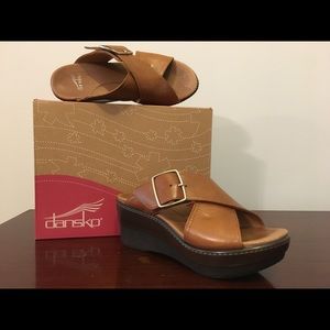 Funky neutral Dansko sandals